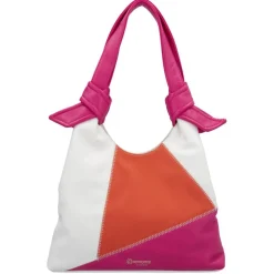 Q0720 Handbag - White Pink