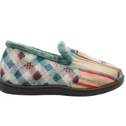 R12215 Full Slipper - Grey White