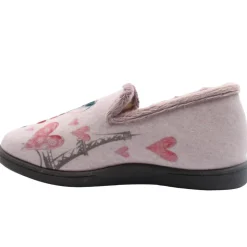 R12215 Full Slipper - Grey/Pink