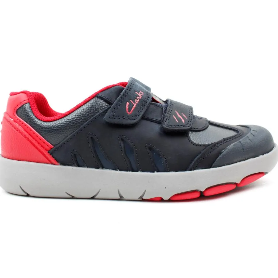 Rex Play K Velcro Shoe - Navy Multi G