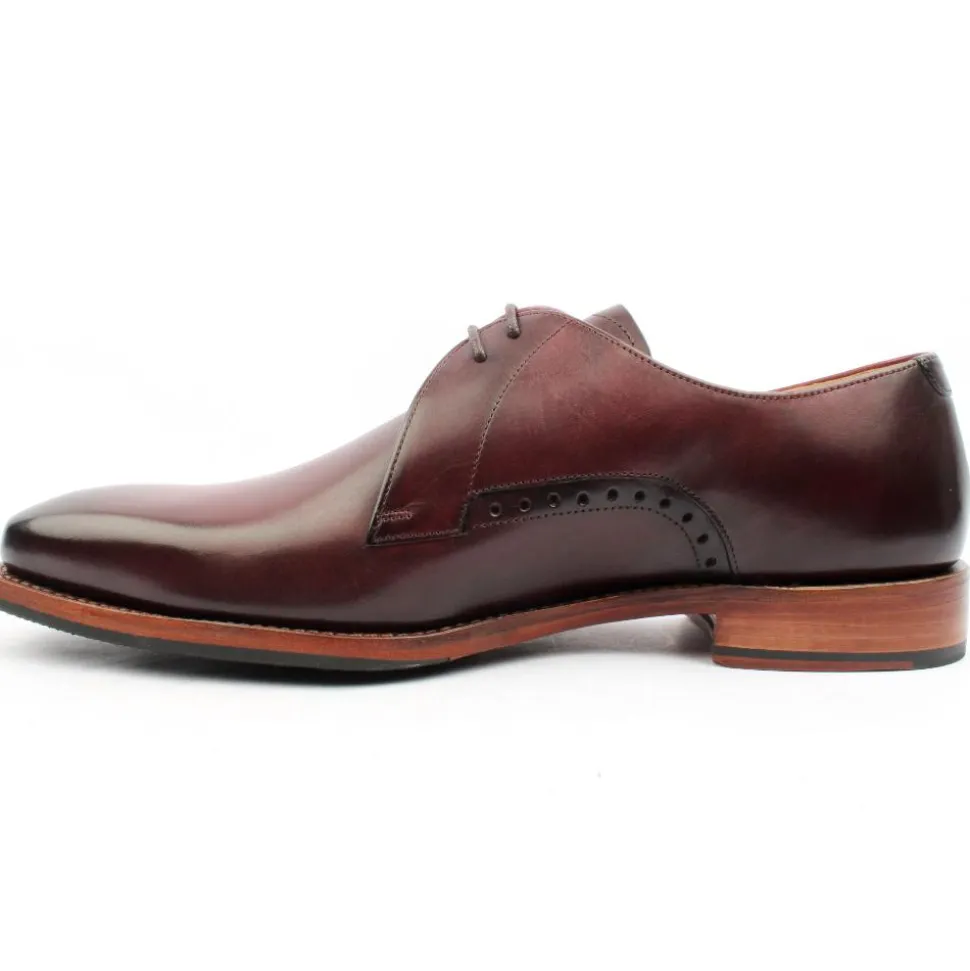S Oscar Laced Shoe - Burgundy
