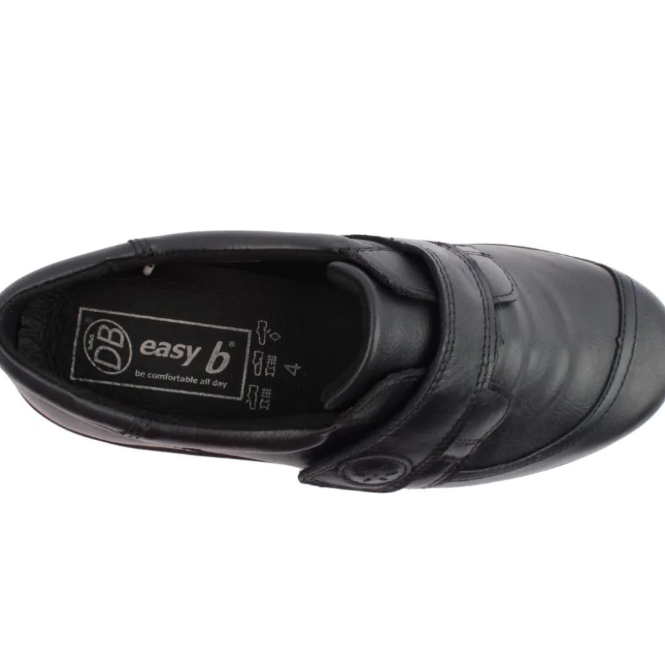 S 78998Owl 2V Wide Fit Velcro Shoe - Navy