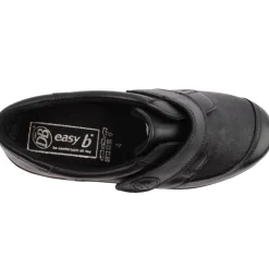 S 78998Owl 2V Wide Fit Velcro Shoe - Black