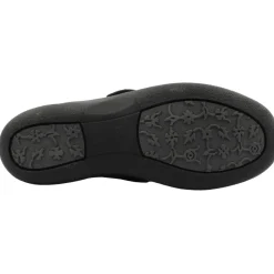 S 78998Owl 2V Wide Fit Velcro Shoe - Black