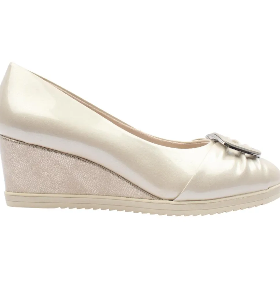 Tamaris 22323 Wedge Shoe - Champagne