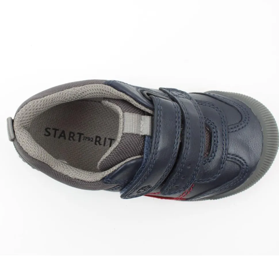 Tickle Velcro Shoe - Navy Multi F