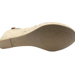 Tina Sandal - Navy/Beige