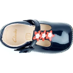 Tiny Flower T Prewalker - Navy Patent G