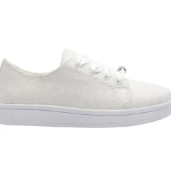 Valerie Communion Shoe - White Silver