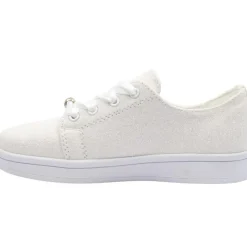 Valerie Communion Shoe - White Silver