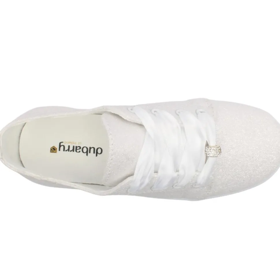 Valerie Communion Shoe - White Silver