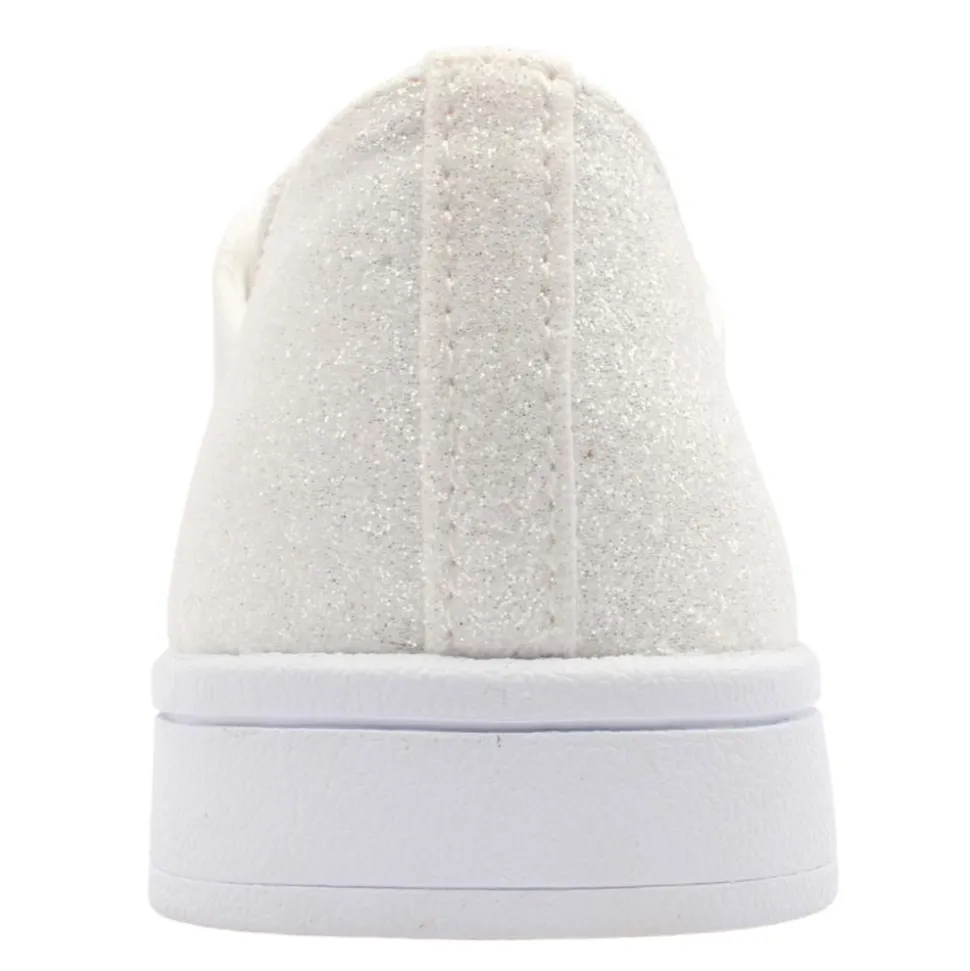 Valerie Communion Shoe - White Silver