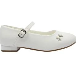 Veronica Communion Shoe - White Leather