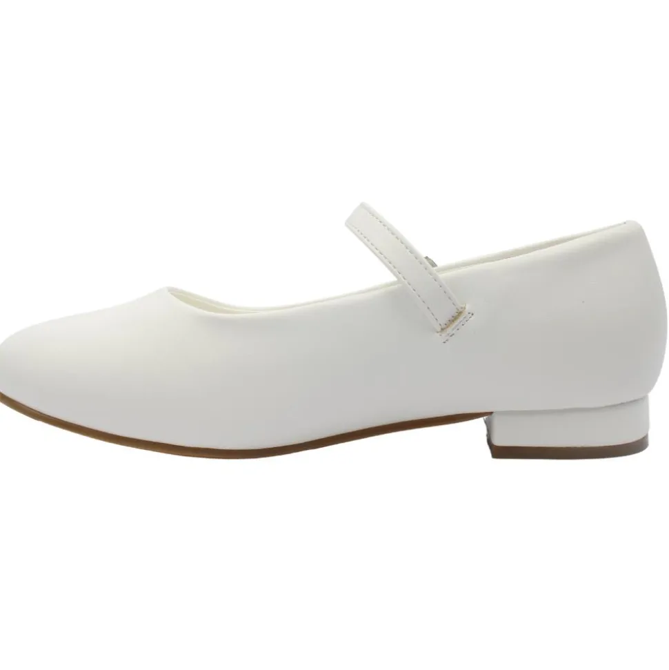 Veronica Communion Shoe - White Leather