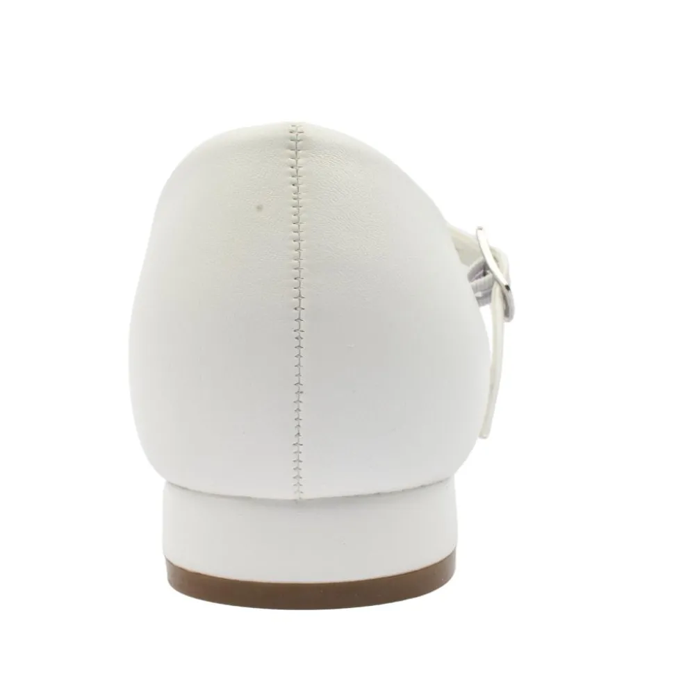 Veronica Communion Shoe - White Leather