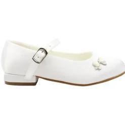 Veronica Communion Shoe - White Satin