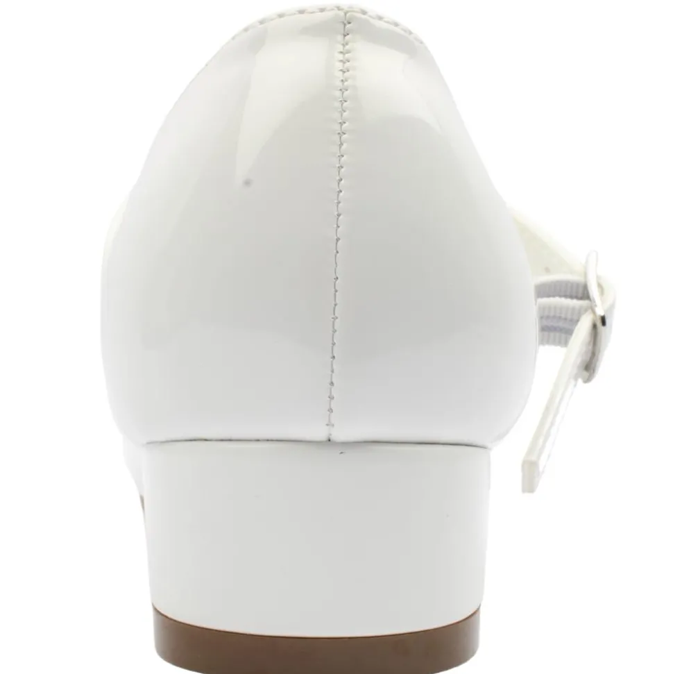Vicky Communion Shoe - White Patent