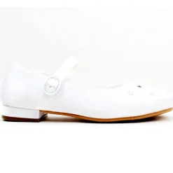 Violet Communion Shoe - White Satin