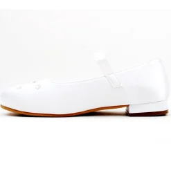 Violet Communion Shoe - White Satin