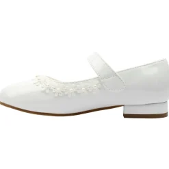 Vivienne Communion Shoe - White Patent