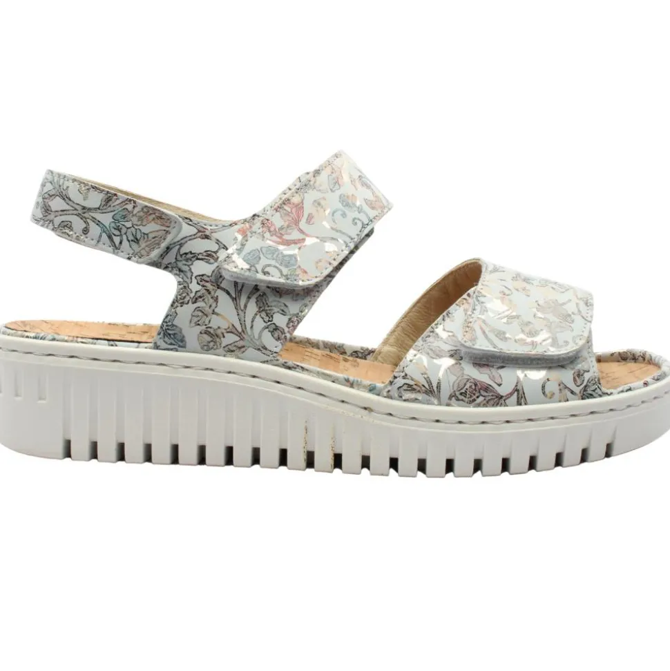 Waldaufer 630002 Sandal - Gold Multi