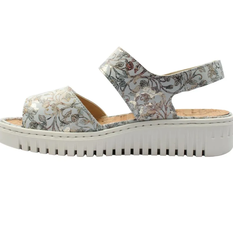 Waldaufer 630002 Sandal - Gold Multi