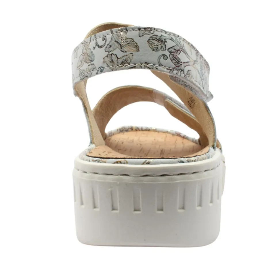 Waldaufer 630002 Sandal - Gold Multi