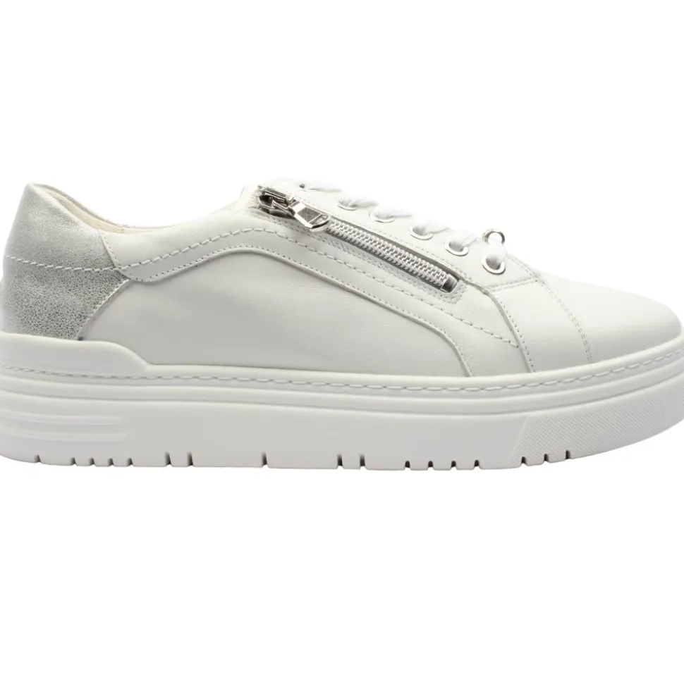 Waldaufer 717002 Shoe - White Silver