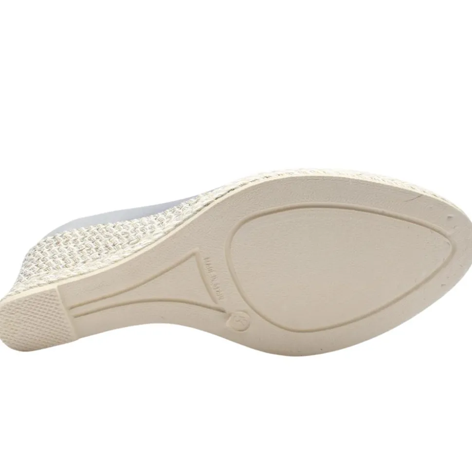 Wedge Shoe 6019 - Navy Silver