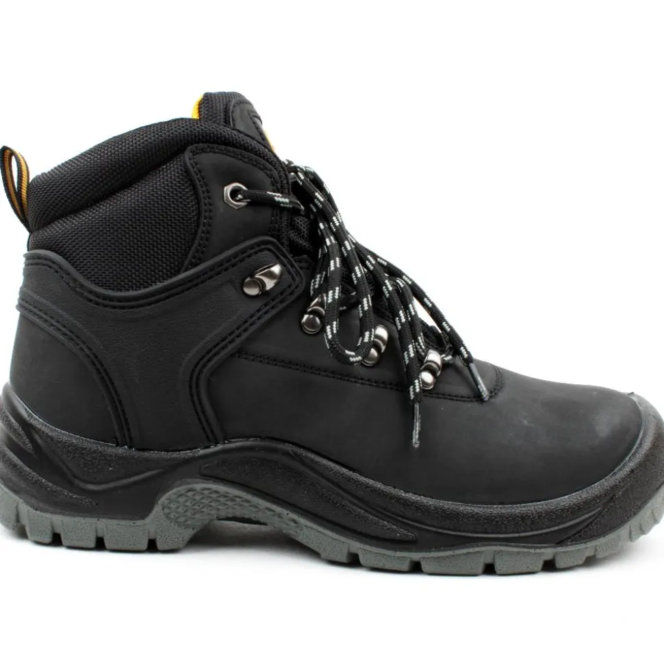 Westaro Brother Laced Safety Boot - Black