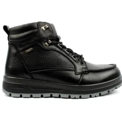 A916 Laced Boot - Black Leather