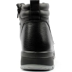 A916 Laced Boot - Black Leather