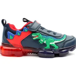 Al2208 Dinosaur Velcro Trainer - Blue Multi