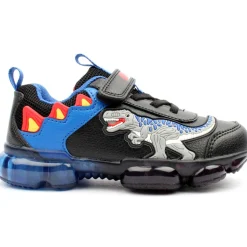 Al2208 Dinosaur Velcro Trainer - Black Multi