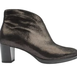 23400 Ankle Heeled Boot - Black Pewter