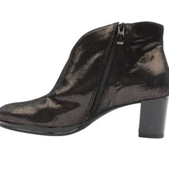 23400 Ankle Heeled Boot - Black Pewter