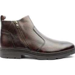 Barry Zip Boot - Brown
