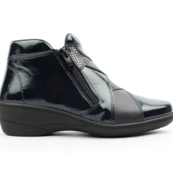 Clara Ankle Boot - Navy Pattern