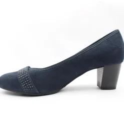 22465 Court Shoe - Navy Suede Nubuck