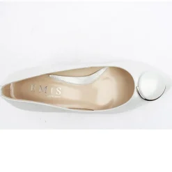 7902 979 Court Shoe - White Silver