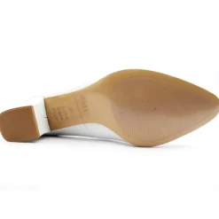 7902 979 Court Shoe - White Silver