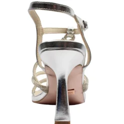 Dancin Dark Sandal - Chrome