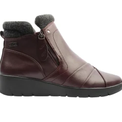 26461 Flat Ankle Boot - Wine