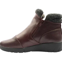 26461 Flat Ankle Boot - Wine