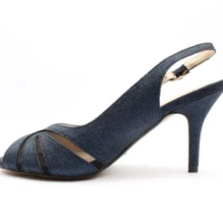 Flr046sariyah Peep Toe Sandal - Navy