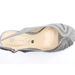 Flr046sariyah Peep Toe Sandal - Pewter