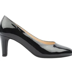 Gab410 Court Shoe - Black Patent