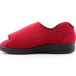 Granit Unisex Wide Fit Slipper - Burgundy