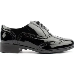 Hambleoak Laced Brogue - Black Patent D