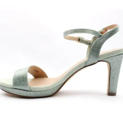 24102 Heeled Sandal - Green